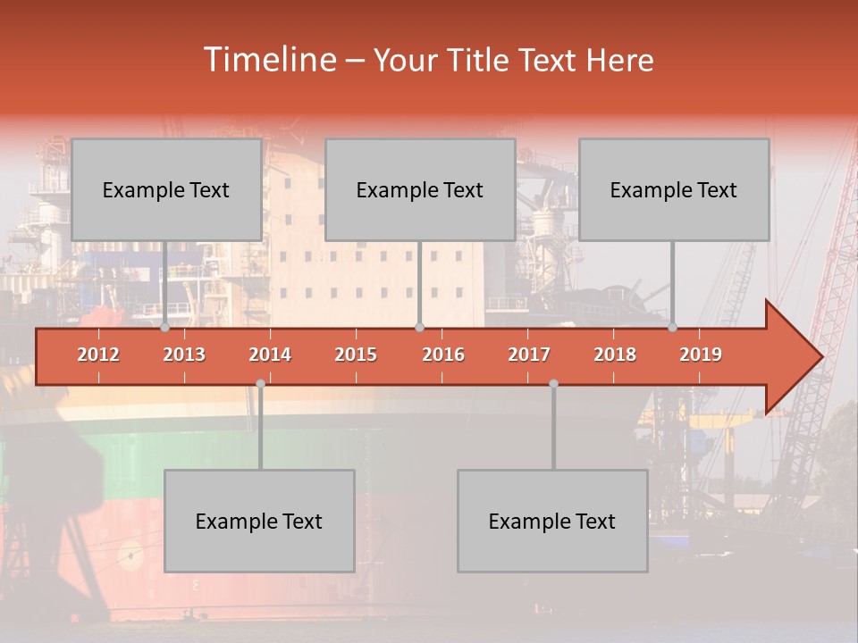 A Large Green And Yellow Boat In A Body Of Water PowerPoint Template