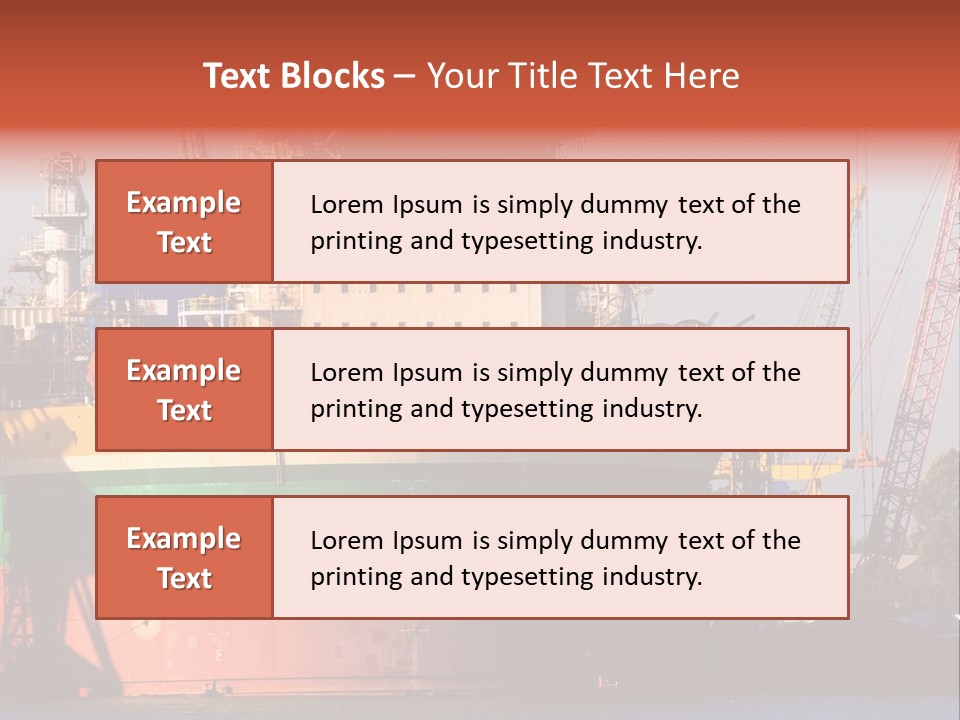 A Large Green And Yellow Boat In A Body Of Water PowerPoint Template