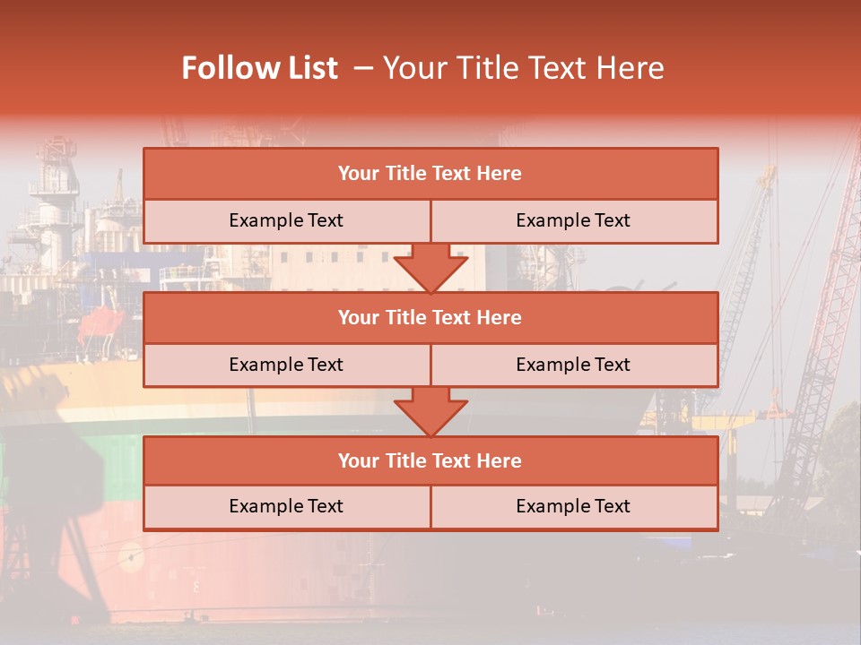 A Large Green And Yellow Boat In A Body Of Water PowerPoint Template