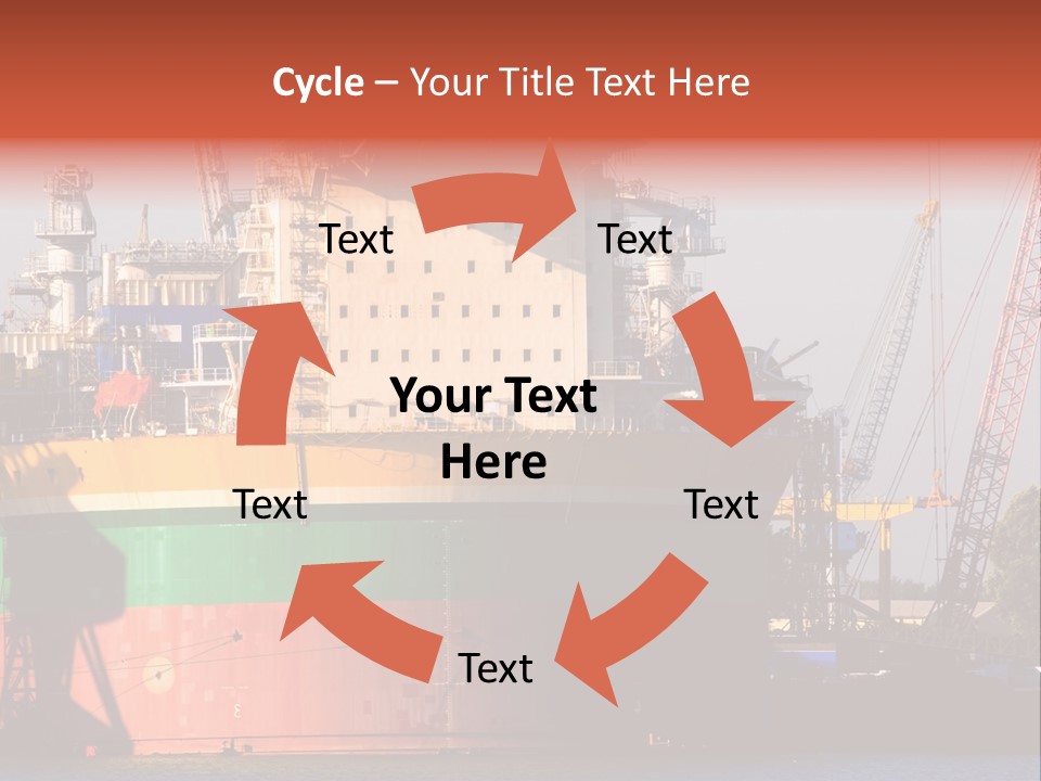 A Large Green And Yellow Boat In A Body Of Water PowerPoint Template