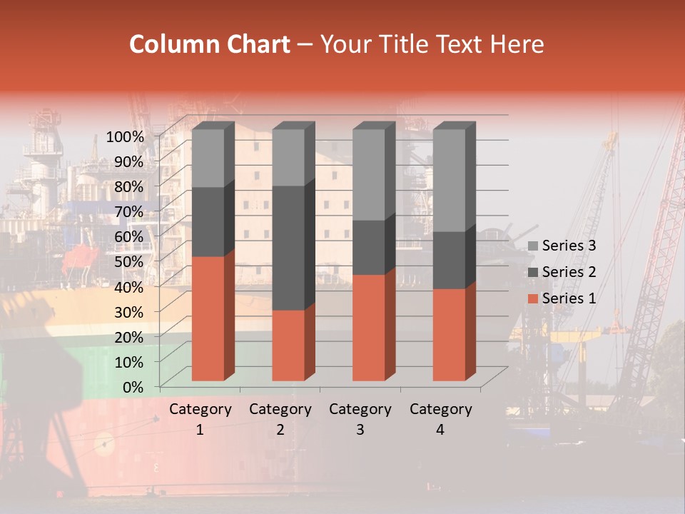 A Large Green And Yellow Boat In A Body Of Water PowerPoint Template