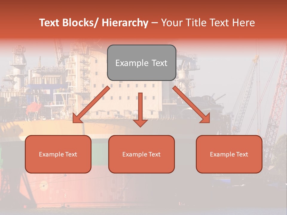 A Large Green And Yellow Boat In A Body Of Water PowerPoint Template