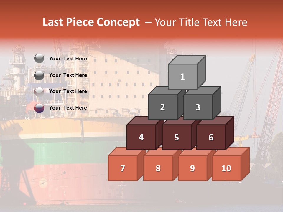 A Large Green And Yellow Boat In A Body Of Water PowerPoint Template