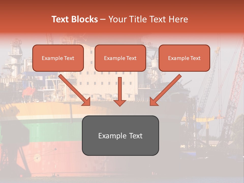 A Large Green And Yellow Boat In A Body Of Water PowerPoint Template