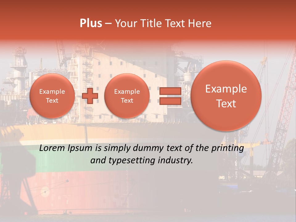 A Large Green And Yellow Boat In A Body Of Water PowerPoint Template