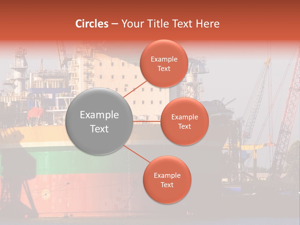 A Large Green And Yellow Boat In A Body Of Water PowerPoint Template