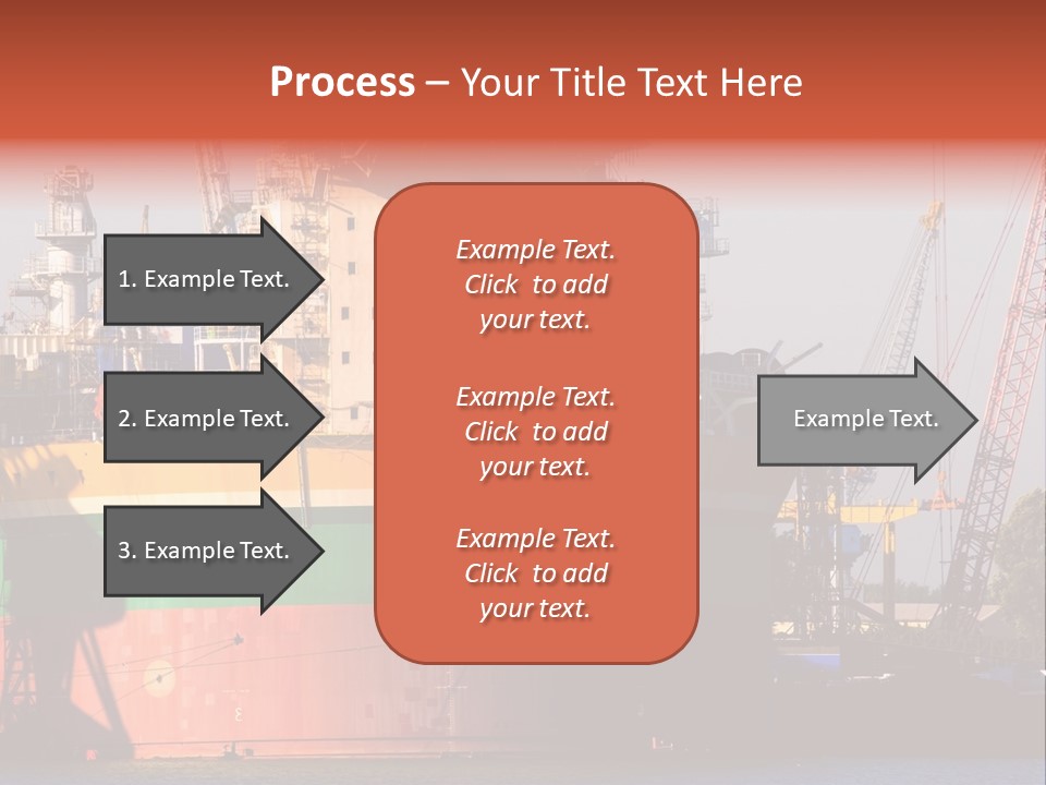 A Large Green And Yellow Boat In A Body Of Water PowerPoint Template