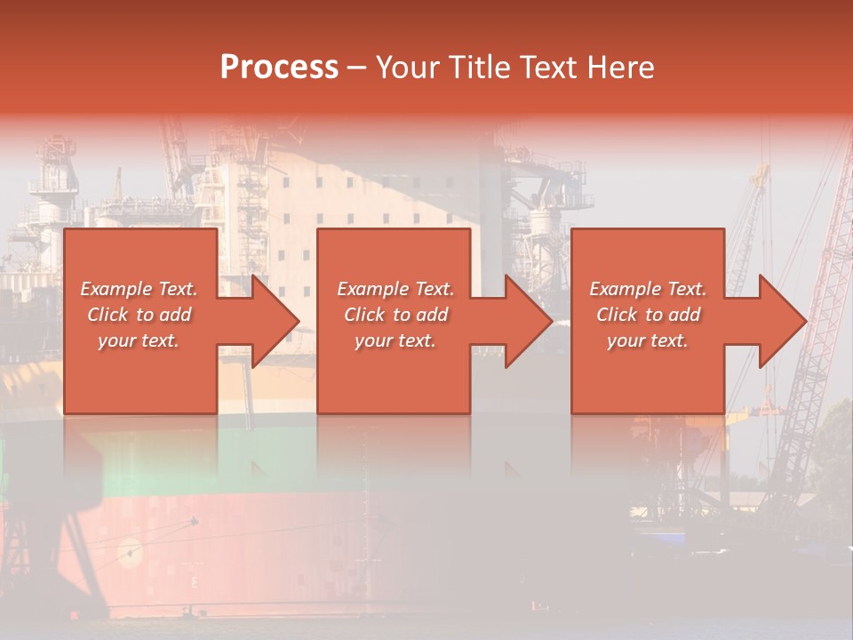 A Large Green And Yellow Boat In A Body Of Water PowerPoint Template