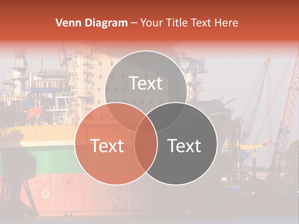 A Large Green And Yellow Boat In A Body Of Water PowerPoint Template