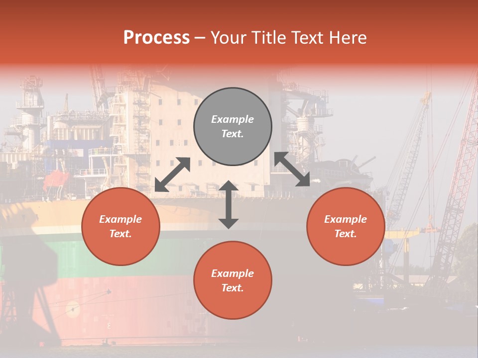 A Large Green And Yellow Boat In A Body Of Water PowerPoint Template