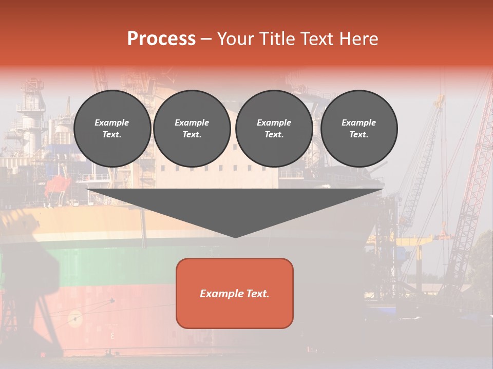 A Large Green And Yellow Boat In A Body Of Water PowerPoint Template