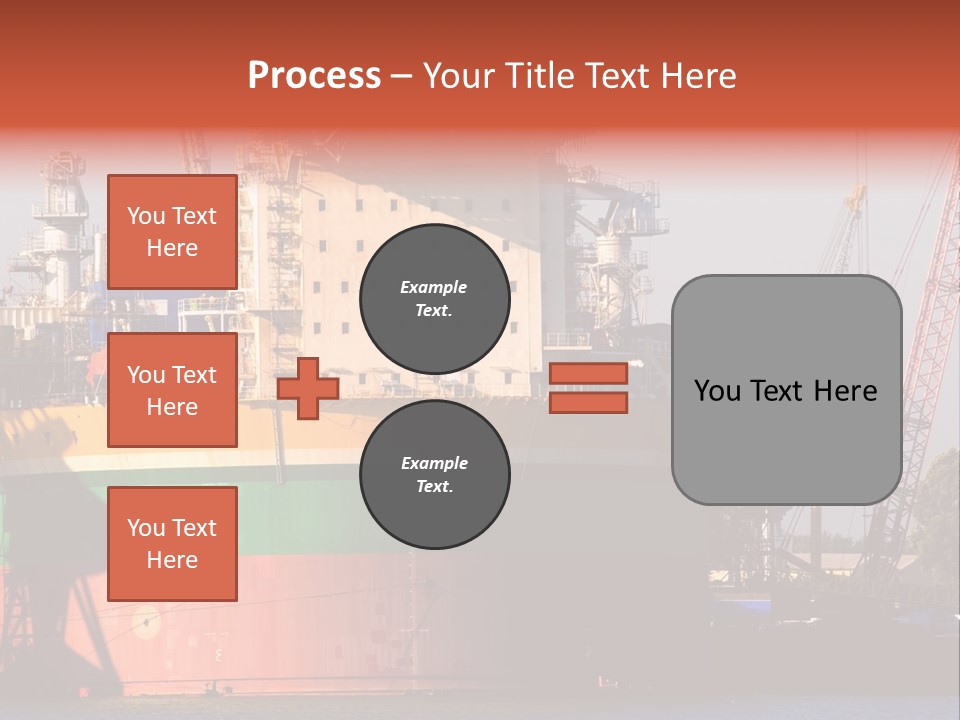 A Large Green And Yellow Boat In A Body Of Water PowerPoint Template