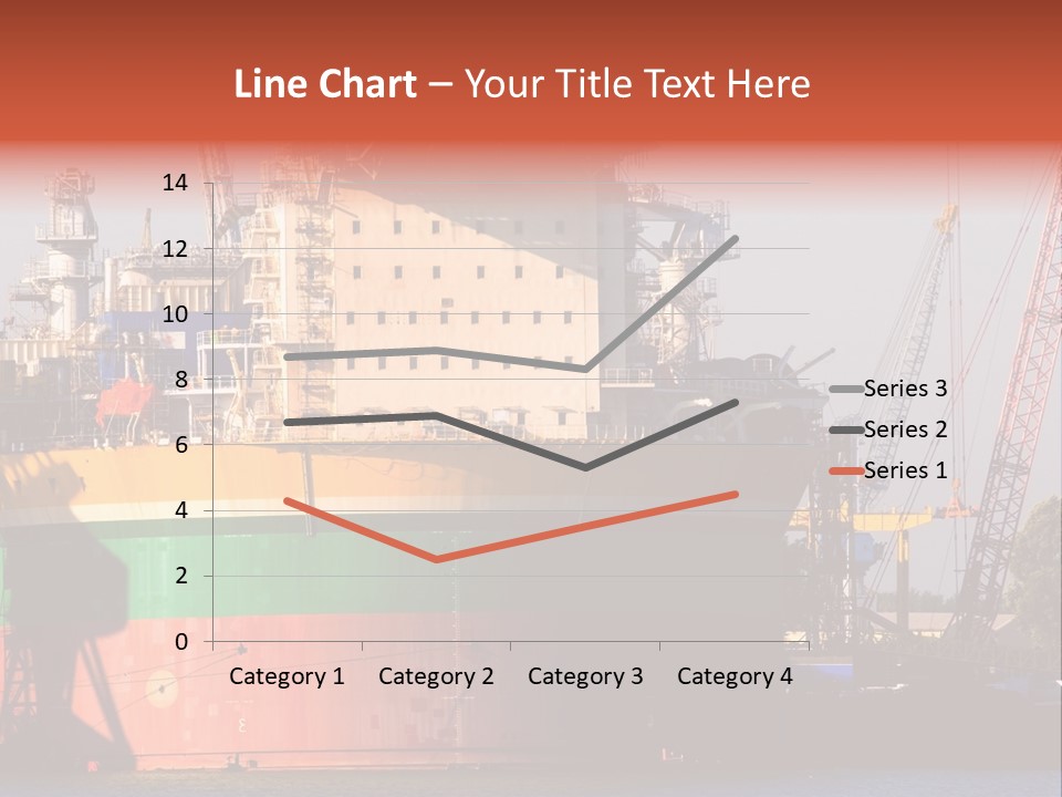 A Large Green And Yellow Boat In A Body Of Water PowerPoint Template