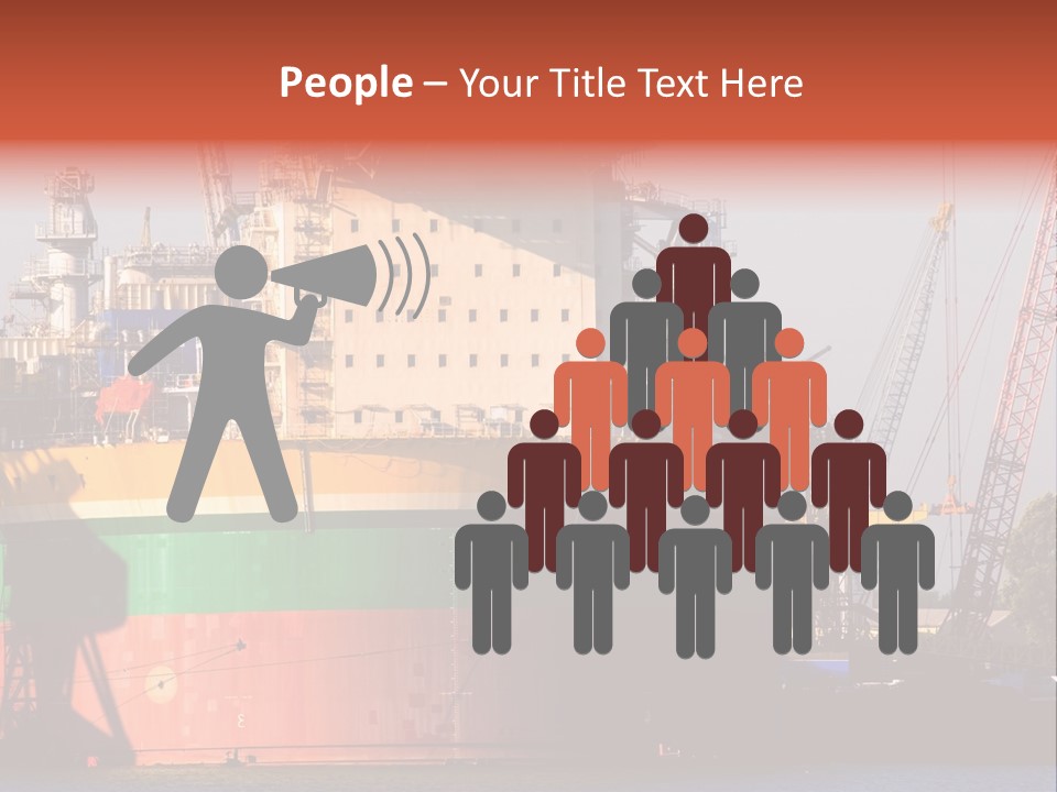 A Large Green And Yellow Boat In A Body Of Water PowerPoint Template