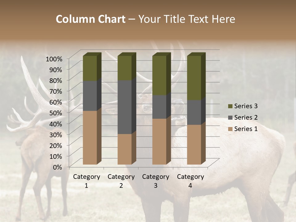 Caribou Elk Wapiti PowerPoint Template