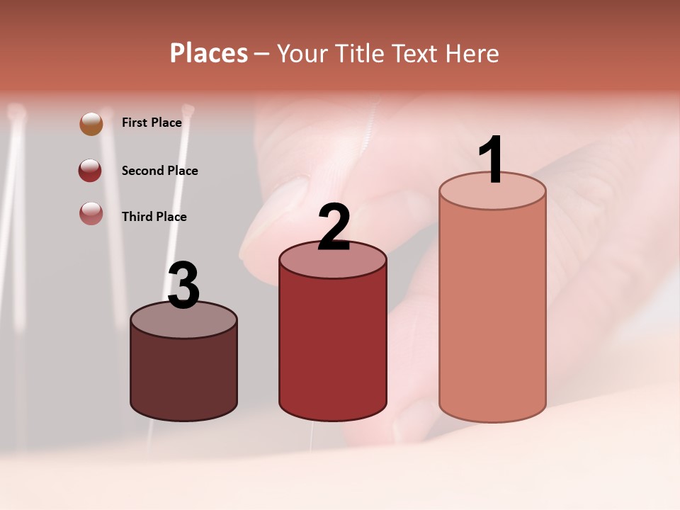 A Person Is Holding Needles In Their Hand PowerPoint Template