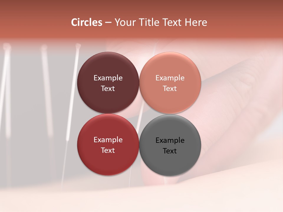 A Person Is Holding Needles In Their Hand PowerPoint Template