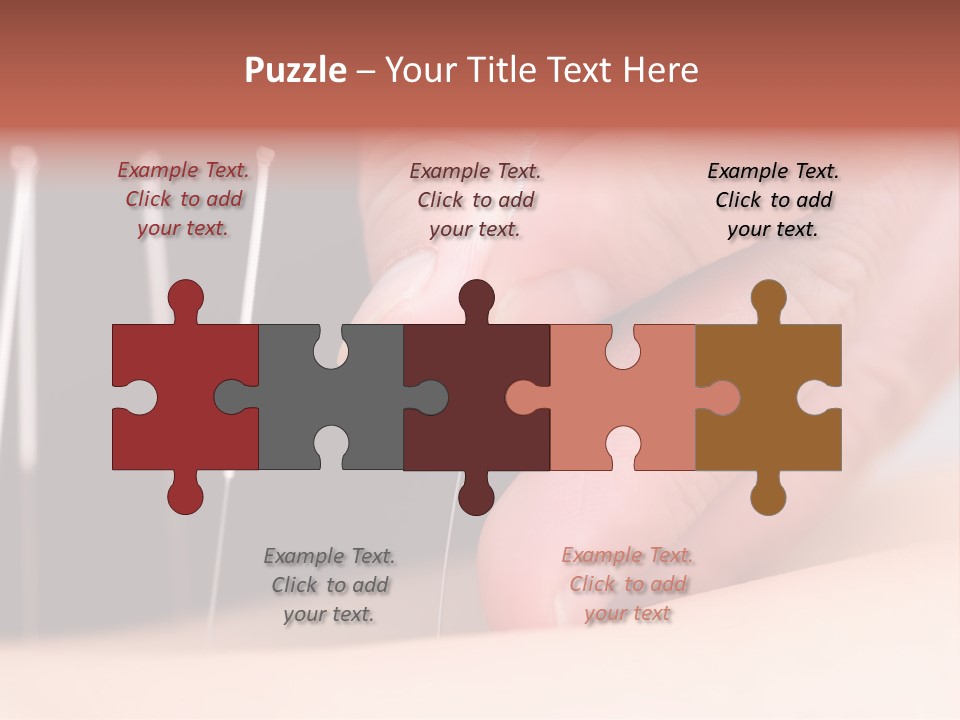 A Person Is Holding Needles In Their Hand PowerPoint Template