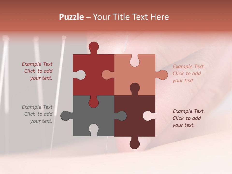 A Person Is Holding Needles In Their Hand PowerPoint Template