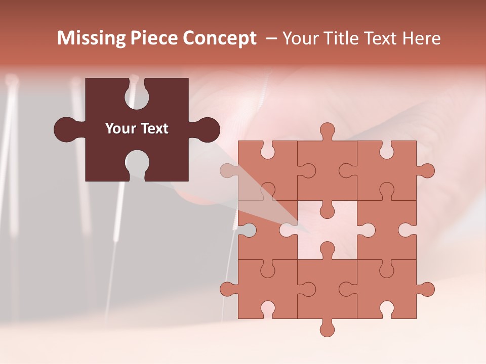 A Person Is Holding Needles In Their Hand PowerPoint Template