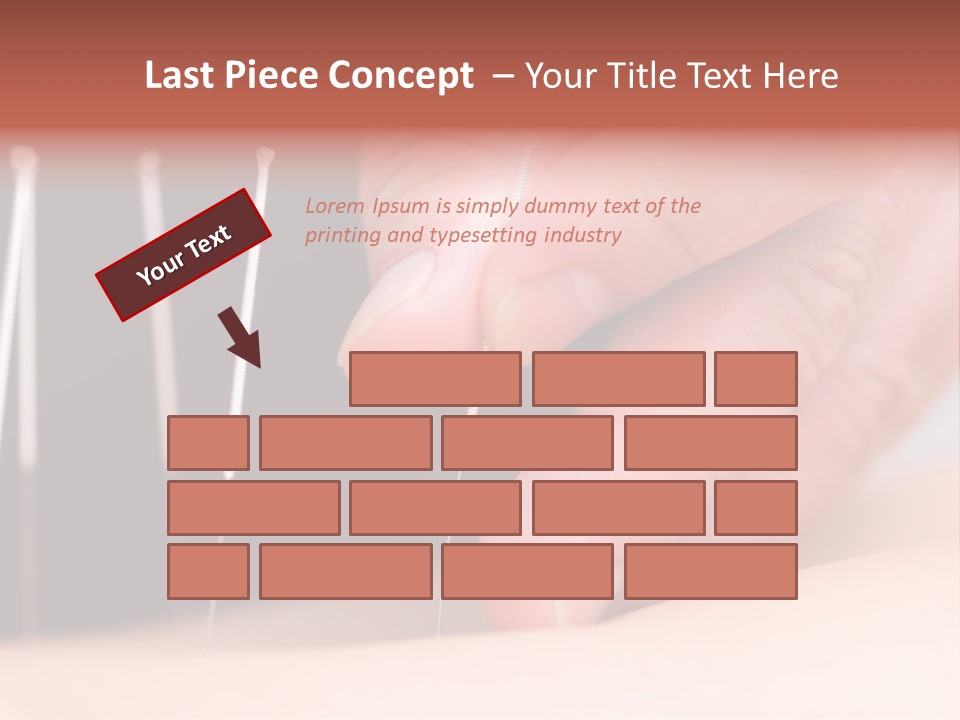 A Person Is Holding Needles In Their Hand PowerPoint Template