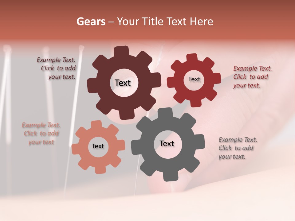 A Person Is Holding Needles In Their Hand PowerPoint Template