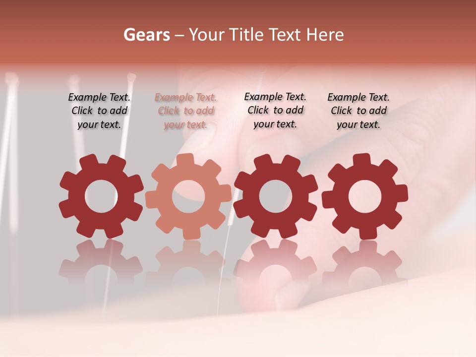 A Person Is Holding Needles In Their Hand PowerPoint Template