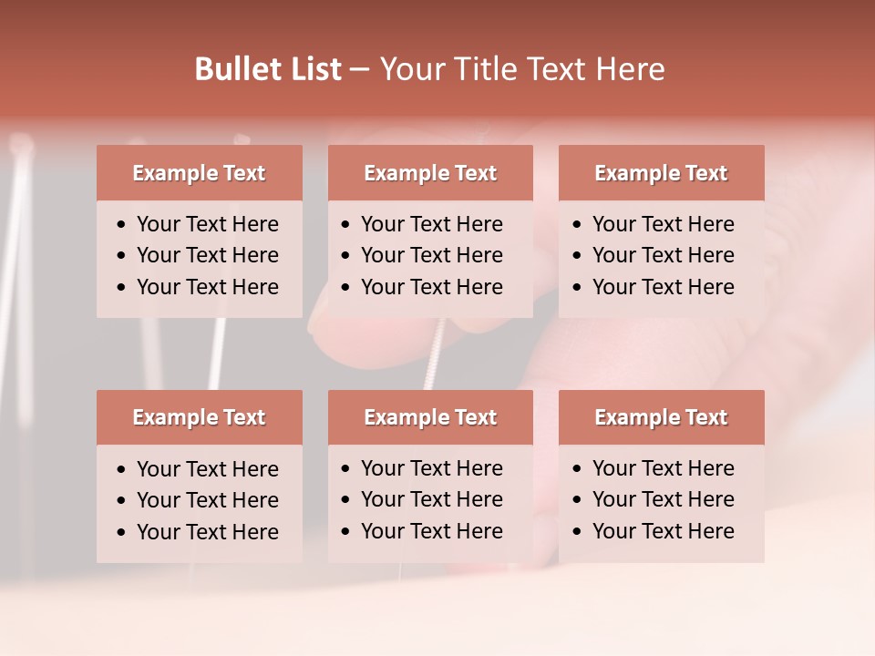 A Person Is Holding Needles In Their Hand PowerPoint Template