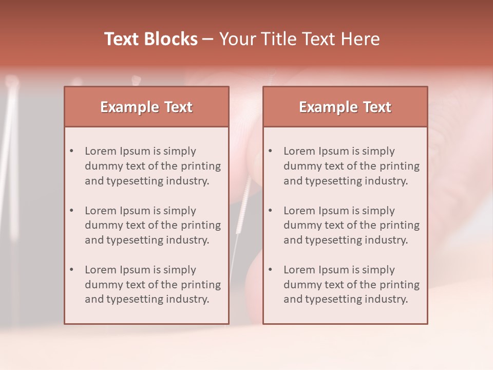 A Person Is Holding Needles In Their Hand PowerPoint Template