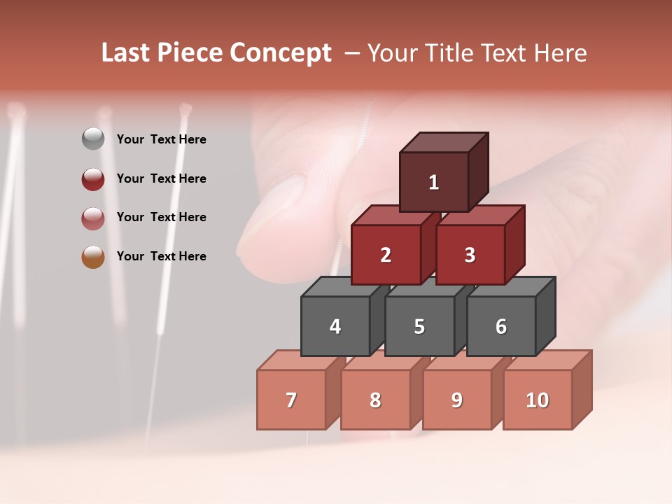 A Person Is Holding Needles In Their Hand PowerPoint Template