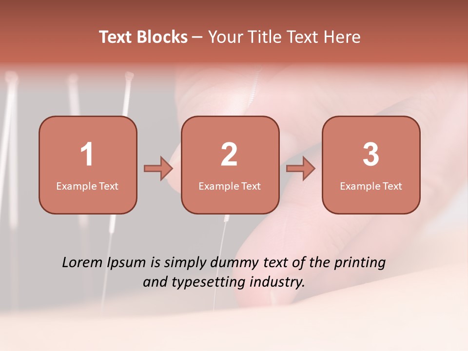 A Person Is Holding Needles In Their Hand PowerPoint Template