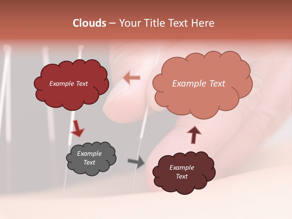 A Person Is Holding Needles In Their Hand PowerPoint Template