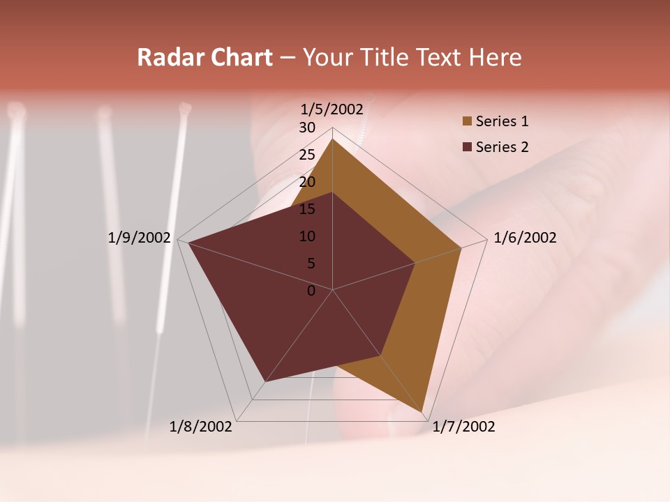 A Person Is Holding Needles In Their Hand PowerPoint Template