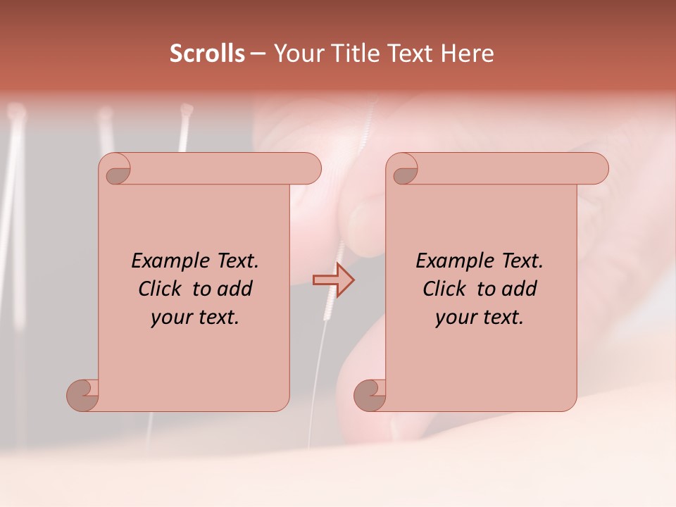 A Person Is Holding Needles In Their Hand PowerPoint Template