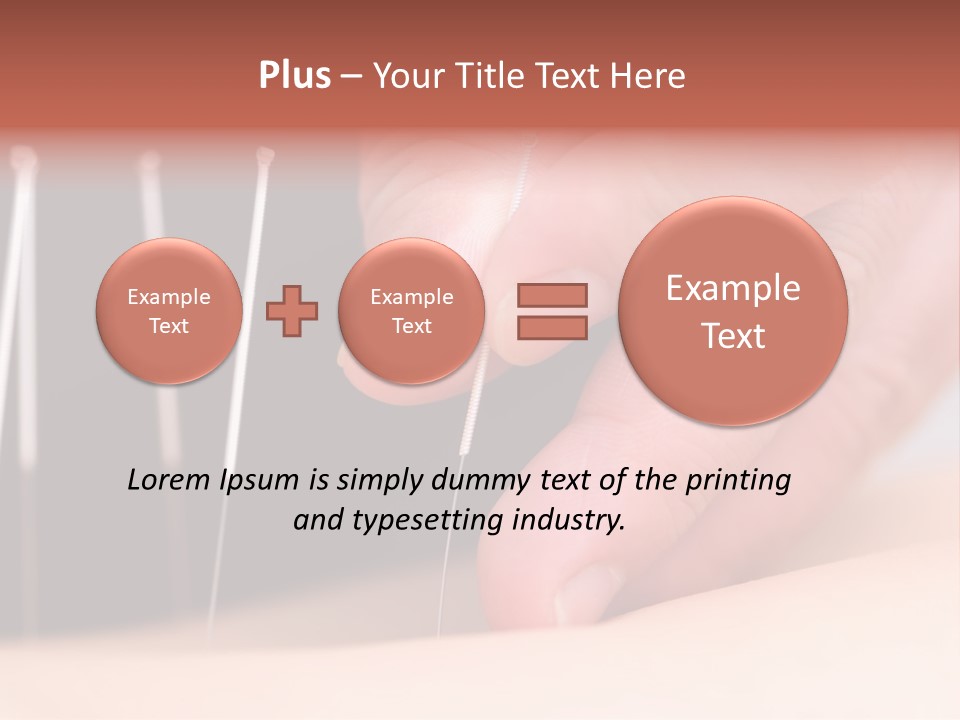 A Person Is Holding Needles In Their Hand PowerPoint Template