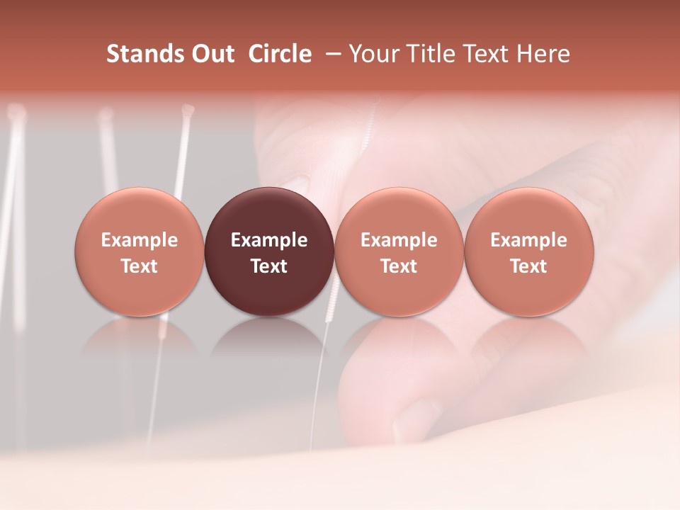 A Person Is Holding Needles In Their Hand PowerPoint Template