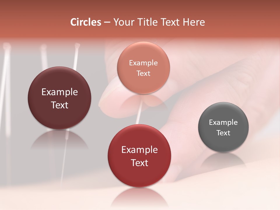 A Person Is Holding Needles In Their Hand PowerPoint Template