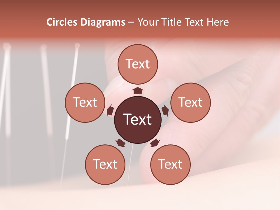 A Person Is Holding Needles In Their Hand PowerPoint Template