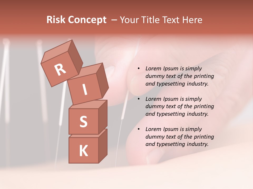 A Person Is Holding Needles In Their Hand PowerPoint Template