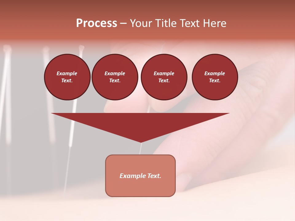 A Person Is Holding Needles In Their Hand PowerPoint Template