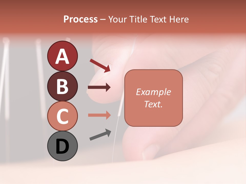 A Person Is Holding Needles In Their Hand PowerPoint Template