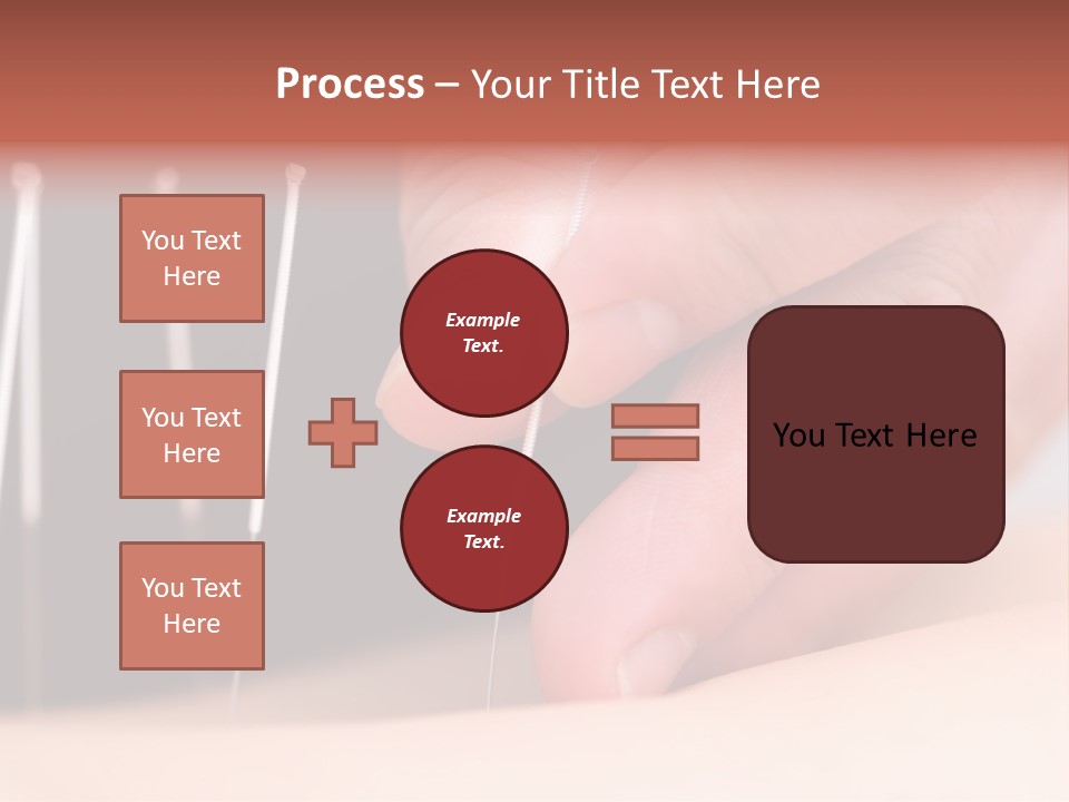 A Person Is Holding Needles In Their Hand PowerPoint Template