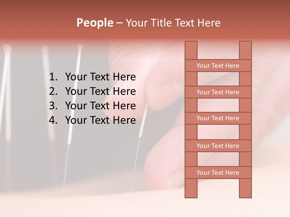 A Person Is Holding Needles In Their Hand PowerPoint Template