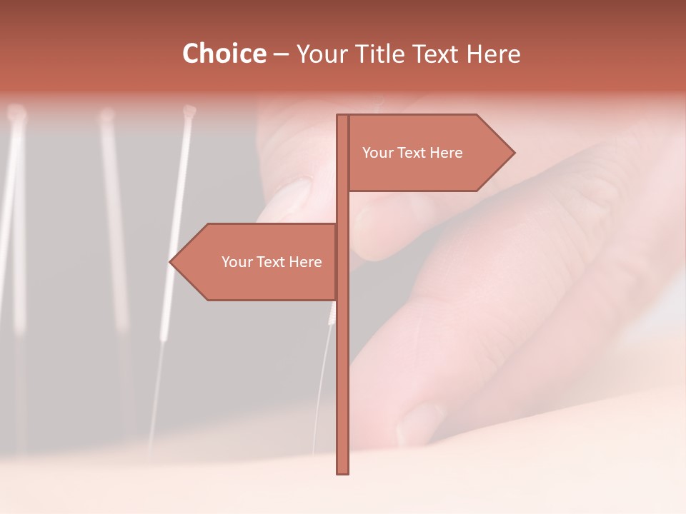 A Person Is Holding Needles In Their Hand PowerPoint Template