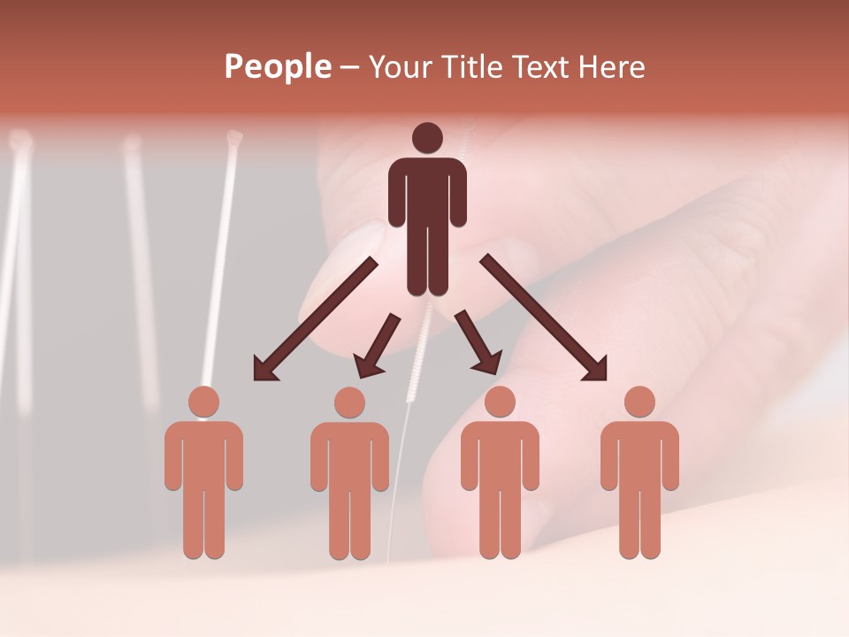 A Person Is Holding Needles In Their Hand PowerPoint Template