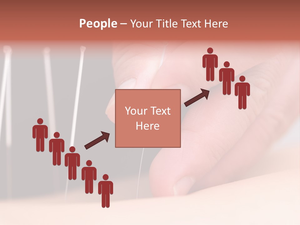 A Person Is Holding Needles In Their Hand PowerPoint Template