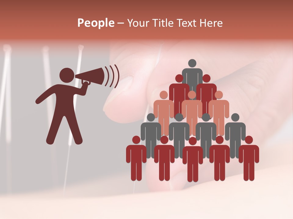 A Person Is Holding Needles In Their Hand PowerPoint Template