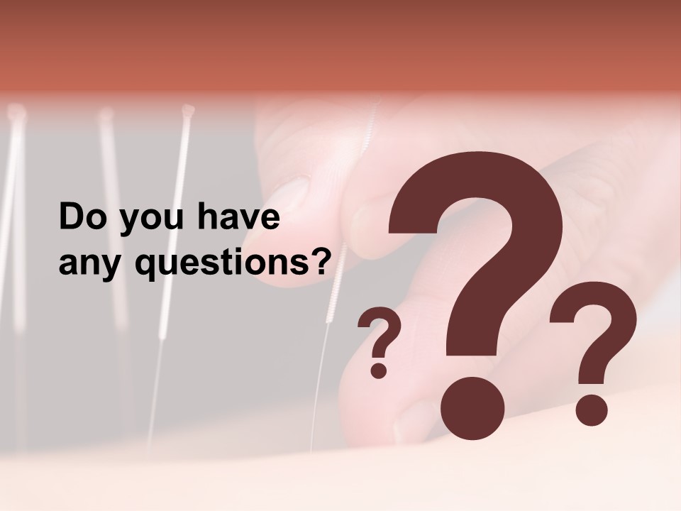 A Person Is Holding Needles In Their Hand PowerPoint Template