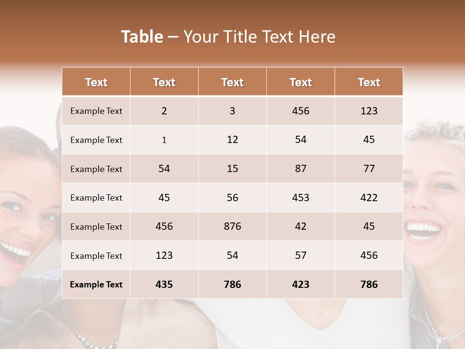 A Group Of People Are Smiling For The Camera PowerPoint Template