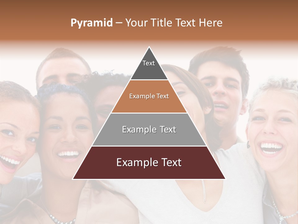 A Group Of People Are Smiling For The Camera PowerPoint Template